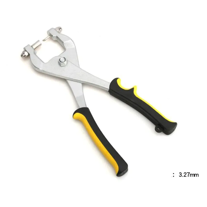 Hand-Operated Stainless Steel Punch Pliers Luminous Iron Sheet Aluminum Edge Punch Metal Hole Tool for DIY Crafts