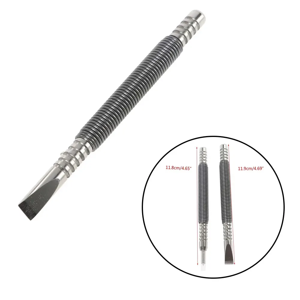 Workshop Hammer Punch Spring Tool Nail Hammerless 2 Pcs High Speed Steel Portable Workshop Equipment 1 8inch 5 16inch