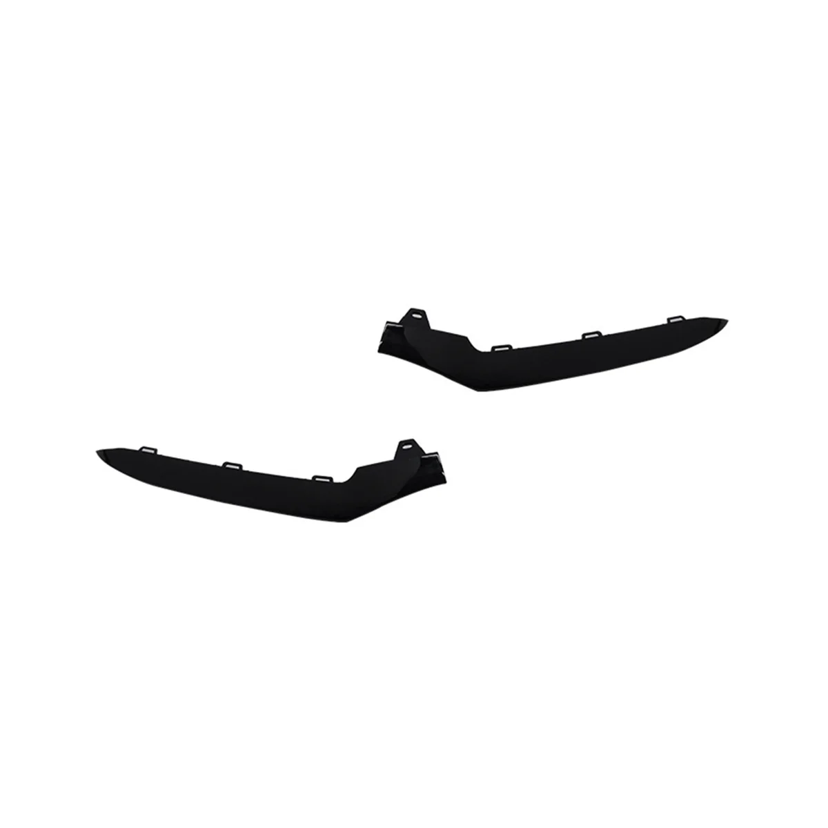 1Pair Left+Right Front Low Bumper Trim Cover for W212 E-Class E350 2014-2016 Black 2128852774 2128852874