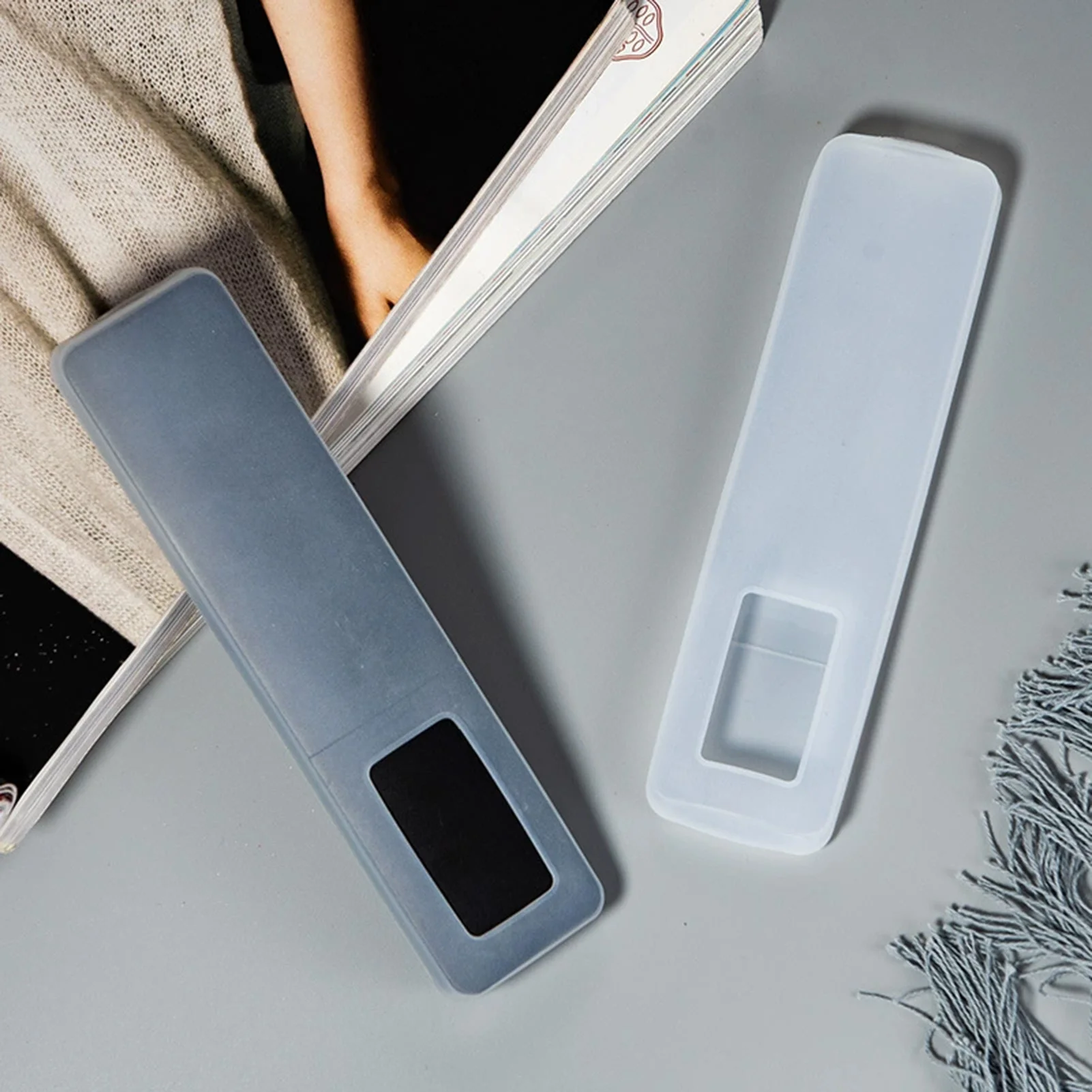 Transparent Silicone Smart TV Remote Cover for Shockproof Dustproof Waterproof Protective Case Universal Fit view 4