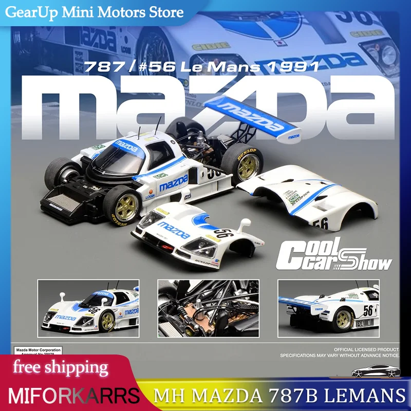 

New In Stock Motorhelix 1:64 Mazda 787b #56 Alloy Miniature Diecast Model 1991 Lemans Champion Team Coolcarshow Car Model Toys