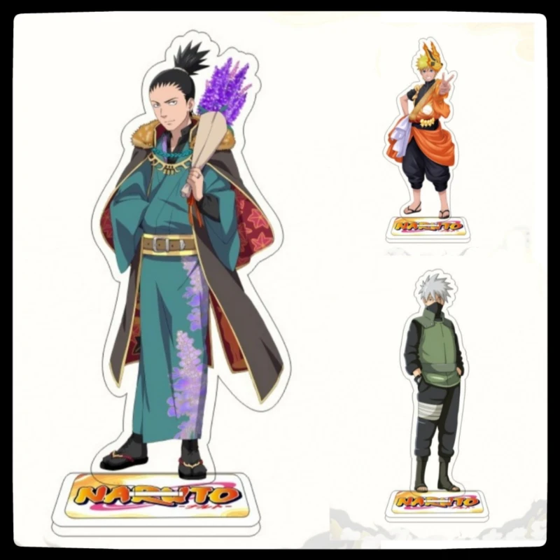 Japanese Naruto anime star peripheral acrylic Dali brand double-layer desktop ornament toy doll 15CM   birthday gift