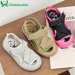 Fashion Kids Barefoot Shoes Closed Toe Children's Beach Water Shoes Soft Mesh Sandals Kid Casual Sneaker Sandal For 2 to 5 years