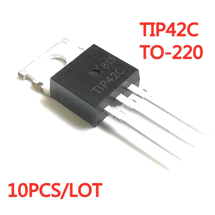 10PCS/LOT New TIP42C TIP42 TO-220 6A100V Silicon Power Transistor PNP In Stock