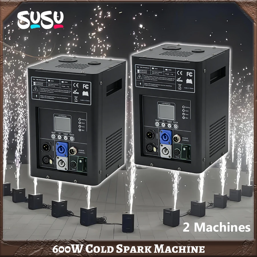Professional 600W Cold Spark Machine Stage Effect Equipment For Wedding Party Concert Club DJ Disco Performance