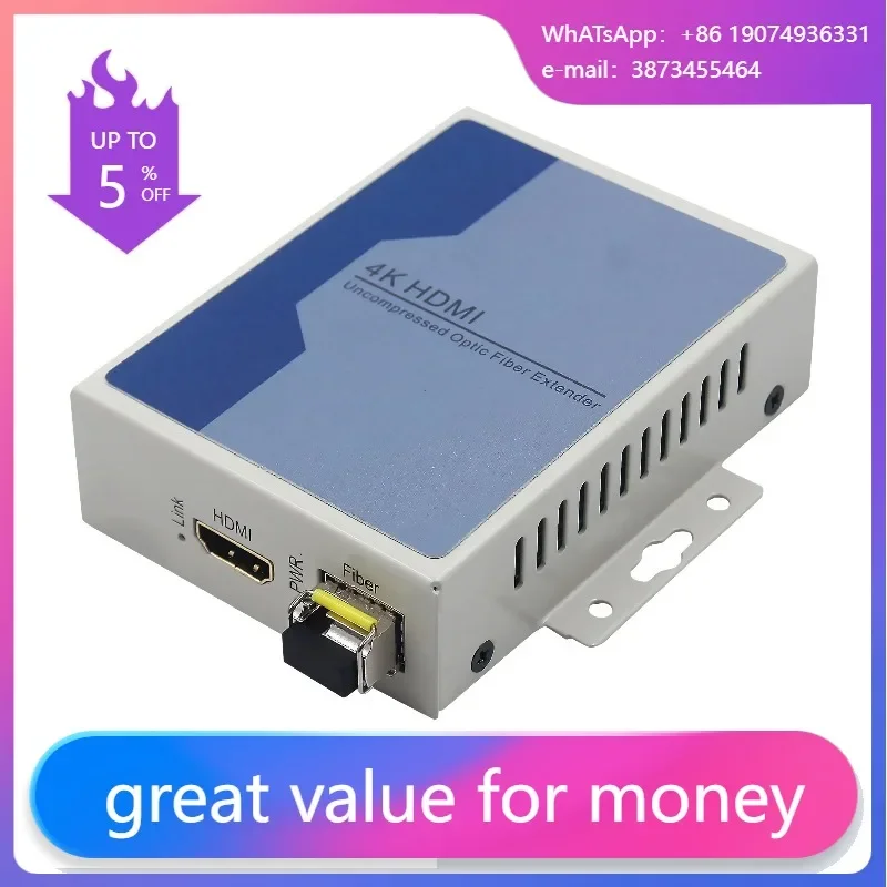 

Audio/video Fiber Media Converter 4k Hd Mi Fiber Optic Converter Extend