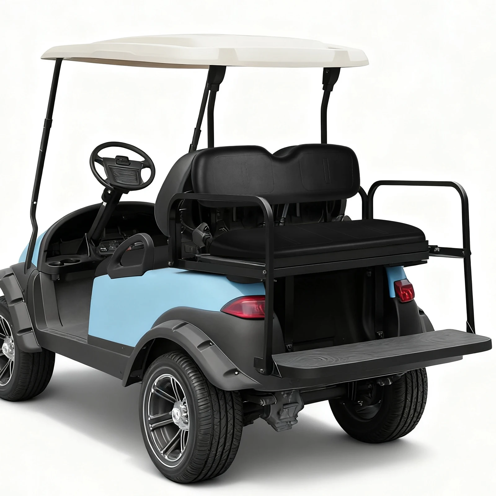 EZGO TXT 메달리스트 1994-2013 모델용 골프 카트 앞좌석 교체 쿠션, 앞좌석 등받이 및 좌석 바닥 쿠션 조립 키트