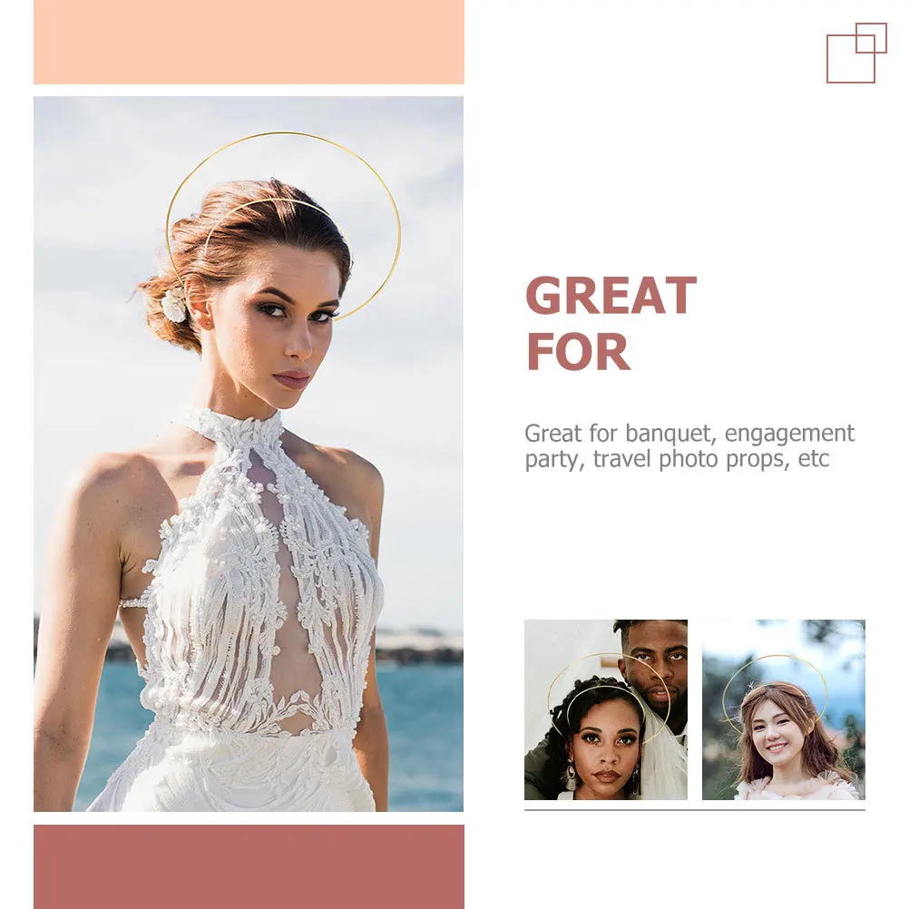 

4pcs Crown Headband For Women Hairband Party Hair Accessory Festival Diy Decor Dance Party Hairband Hair Styling Tool