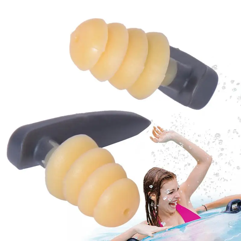 Soft Swimming Earplugs Comfy Earplugs Prevent Swimmer's Ear Water Protection Reusable Flexible Silicone Earplug For Water Sports