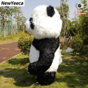 تعويذة قابلة للنفخ عملاق الباندا أزياء تأثيري للبالغين ، ملابس فروي أفخم ، دمية كرتونية ، دب قطبي ، إعلان ، حفلة ، 2 م ، 2.6 م ، 3 م أعلى 10 مبيعات للدب العملاق الخيالي - رقم 5