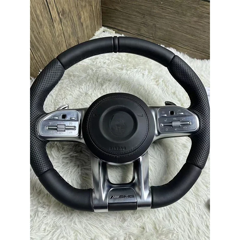 Car carbon fiber steering wheel FOR Mercedes-Benz C-class A-class B-class E-class gla/glc/gle old model to new amg 809