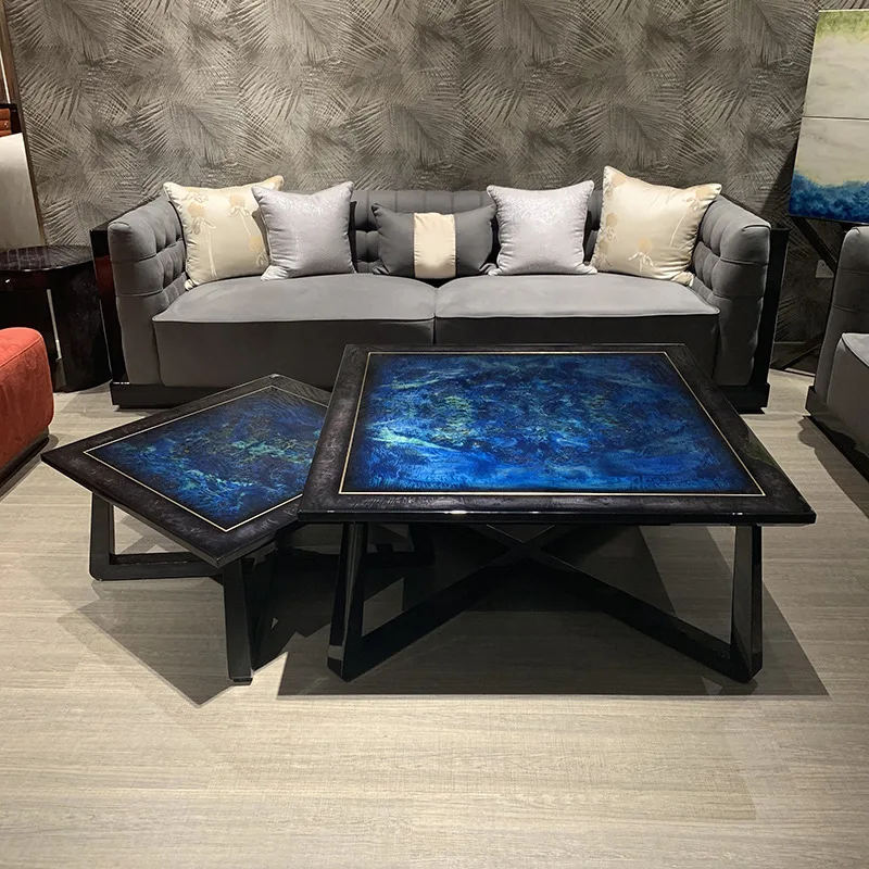 Placage de table basse de luxe légère