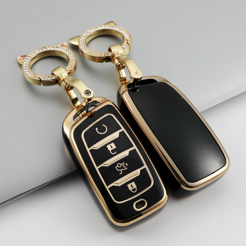 Shockproof Anti-Scratch Soft TPU Car Key Fob Protector Case Cover Fit Changan CS25 CS35 Plus CS85 CS95 Auto Key Accessories