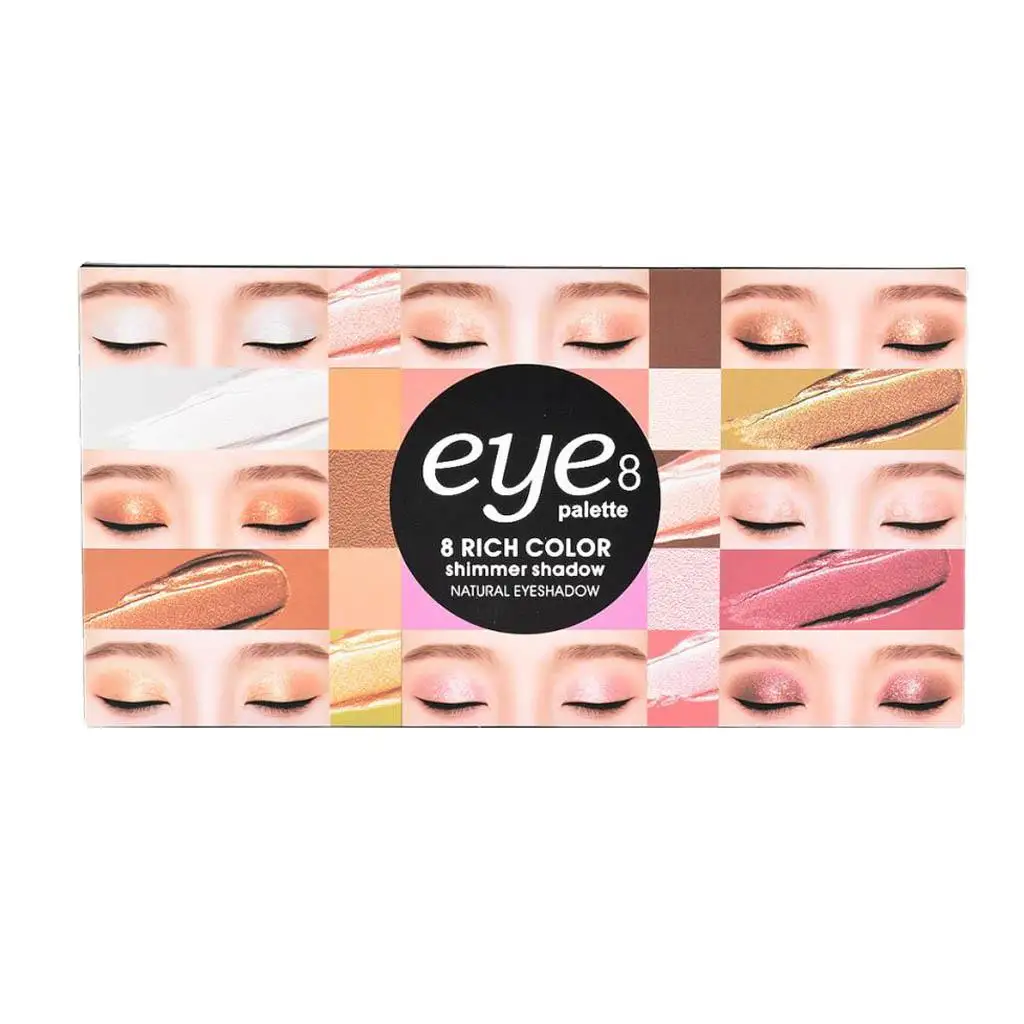 Palette de fards à paupières à paillettes imperméables, ensemble de beauté à pigments mats et scintillants pour le maquillage professionnel