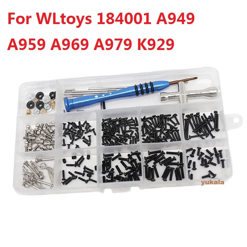 Wltoys 12428 144001 144002 A959 A969 RC Car Screws Parts Pan Head /Flat Head Screws Cross Sleeve Allen Wrench M2 M2.3 M2.5 M3 M4