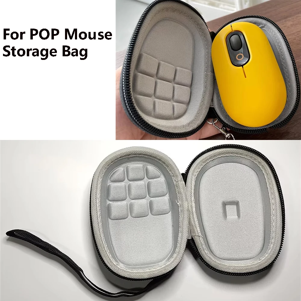 

For Logitech POP Wireless Mouse Storage Bag Hard Case Protector Travel Portable Mice Bag Hard Shelll Dustproof Storage Box
