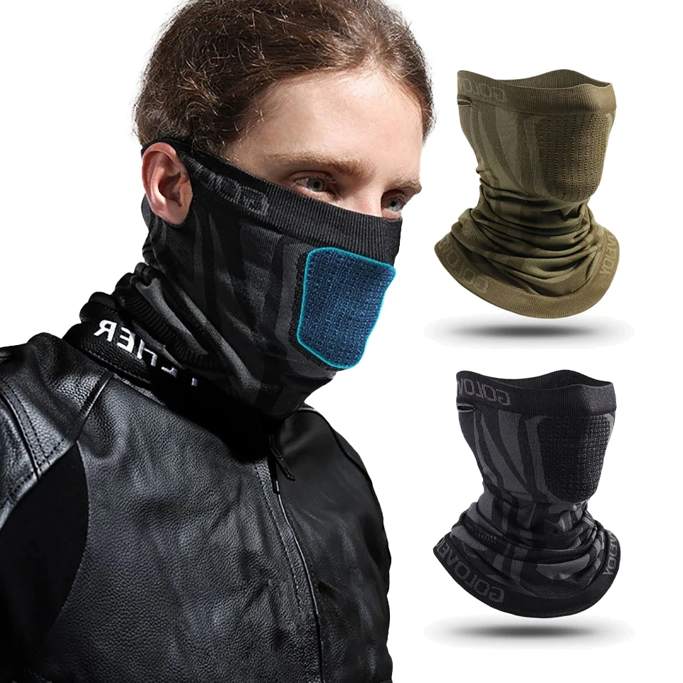 

1Pcs Winter Windproof Motorcycle Half Face Mask for Cycling Snowboard Ski Sports Neck Gaiter Warm Scarf Bicycle Mask Outdoor