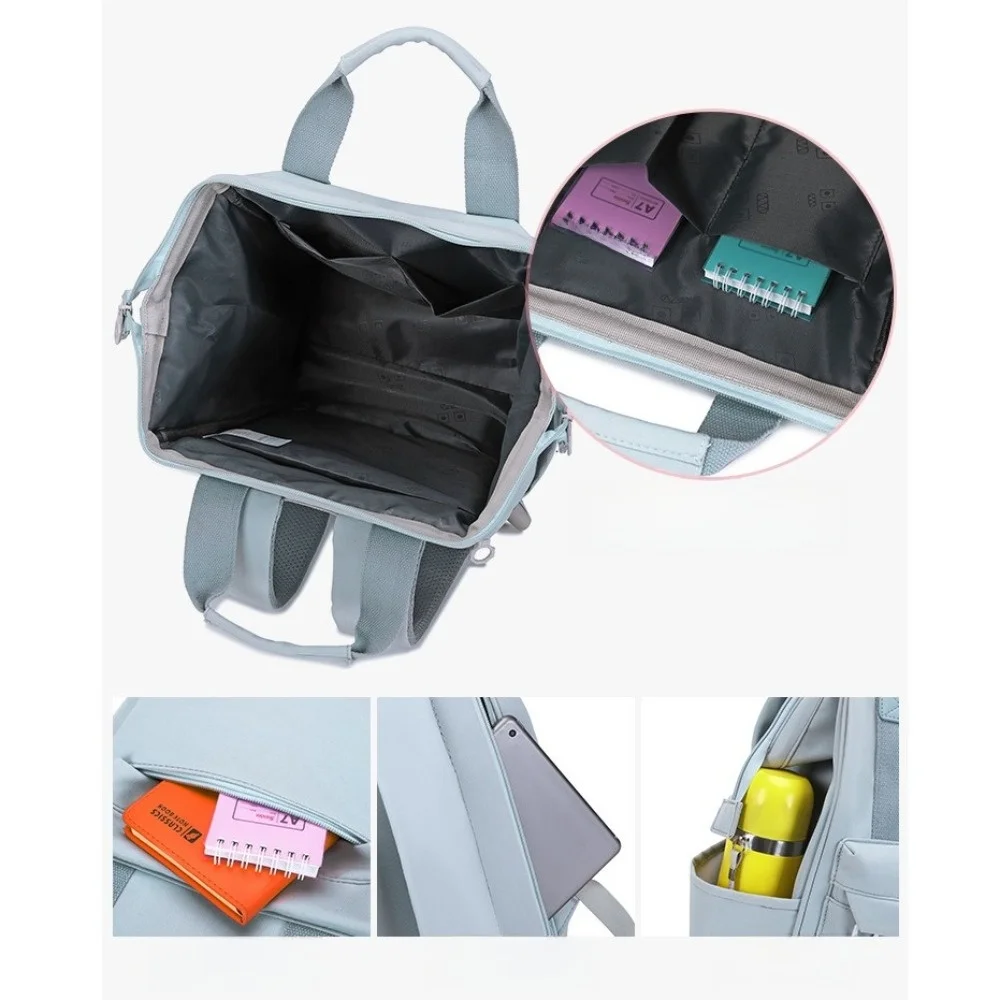 

Сплошной цветной рюкзак на плечо, большая вместимость, ткань Оксфорд, дорожный рюкзак для ноутбука, износостойкая школьная сумка с несколькими карманами