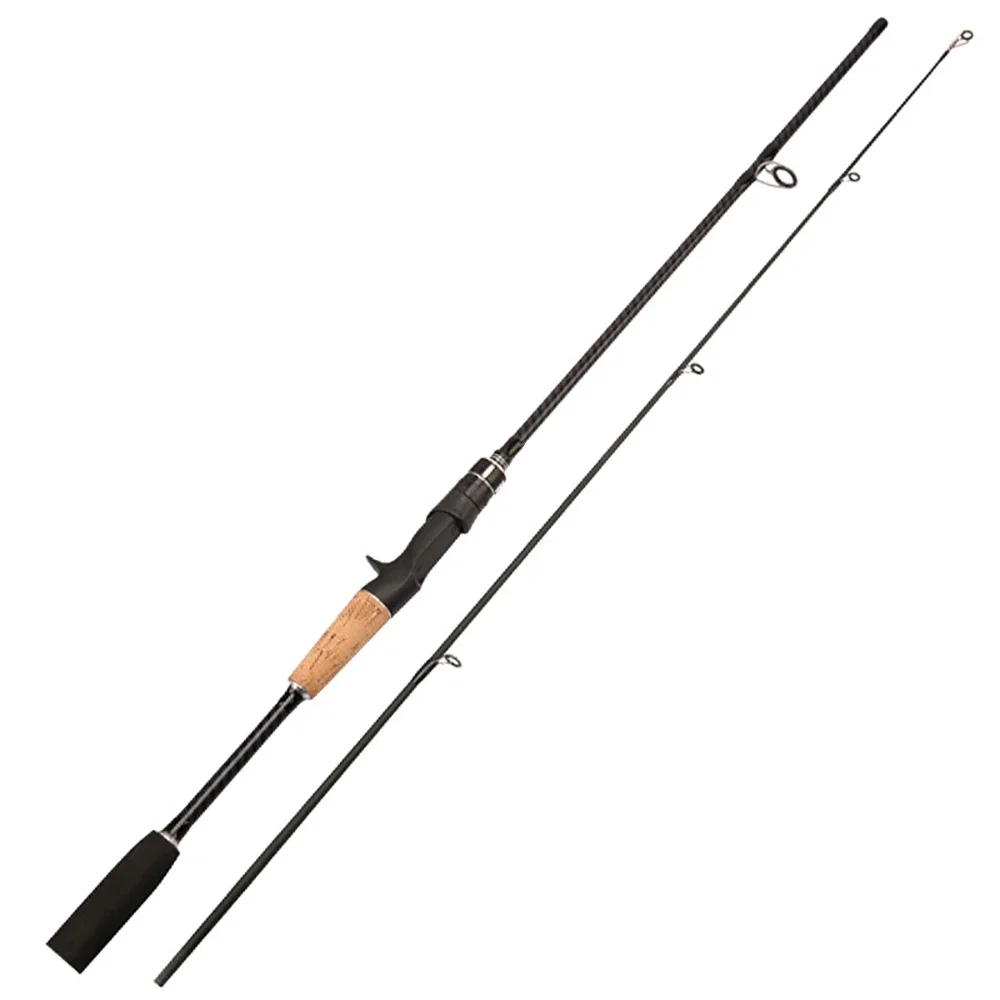 Canna da pesca alla trota Jigging Bass, canna da richiamo ultraleggera dura e veloce, canna da Spinning da 2 sezioni 1.8m 1.65m