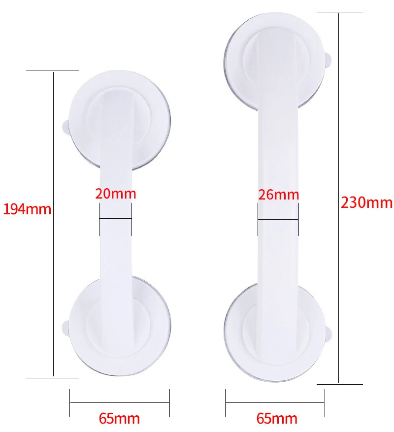 Sucker Handle Door Fridge Drawer Bathroom Suction Cup Wall Mounted Handrail Grip Tub Shower Handle Bathroom Kitchen Accessories