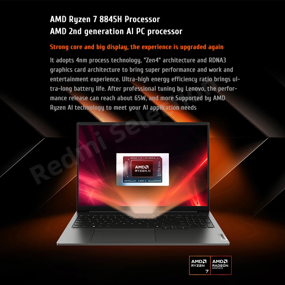 Lenovo Xiaoxin Pro 16 laptop AMD Ryzen 7 8845H/8745H  RAM 24GB/32GB LPDDR5X 1T SSD 16-inch 2.5K 120Hz Screen Notebook PC New