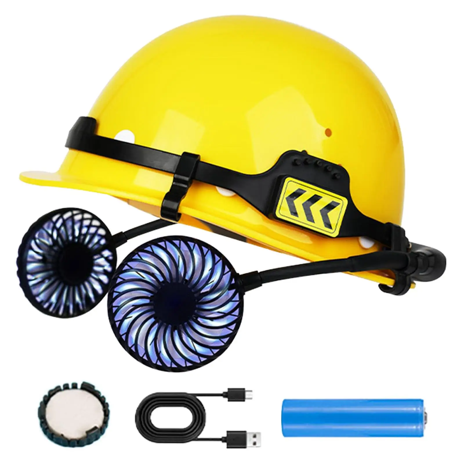 

Защитные шлемы с охлаждающим вентилятором Персональный вентилятор Вентилятор для каски с зажимом Универсальный охлаждающий колпачок для внутреннего и наружного строительства