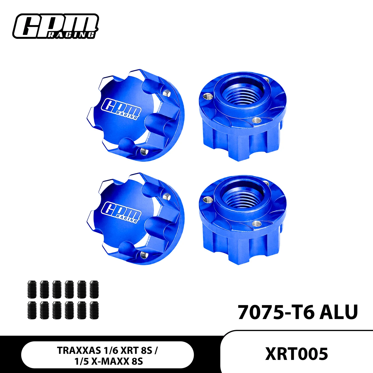 GPM 7075 Alloy Wheel Adapters For 1/5 Pro-Line Tire HPI Baja XRT X-Maxx 78086-4