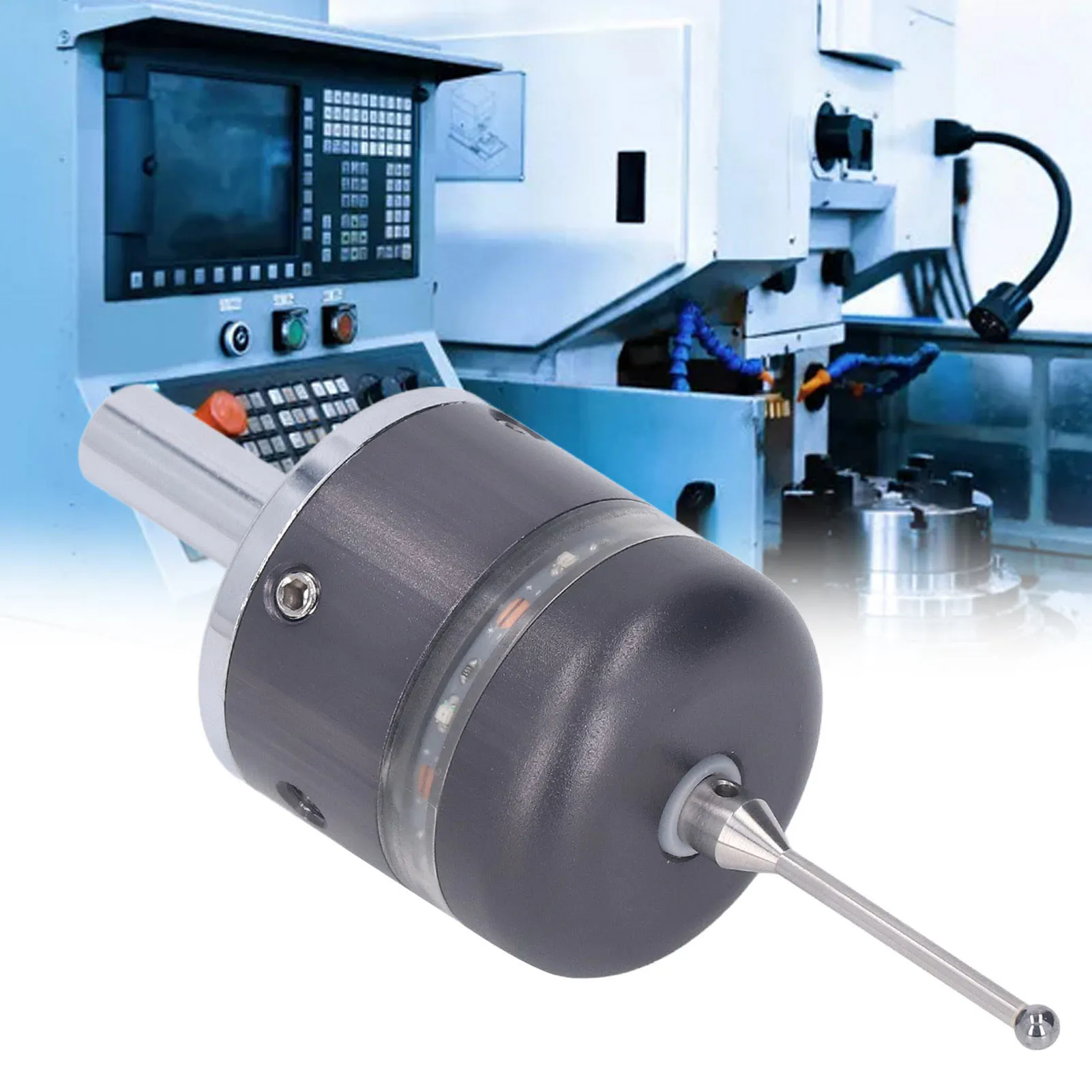 Waterproof 3D  Finder Probe 3D  Finder Probe Waterproof Digitizing Touch Probe for CNC with 4mm Ball Tip Metal Gray