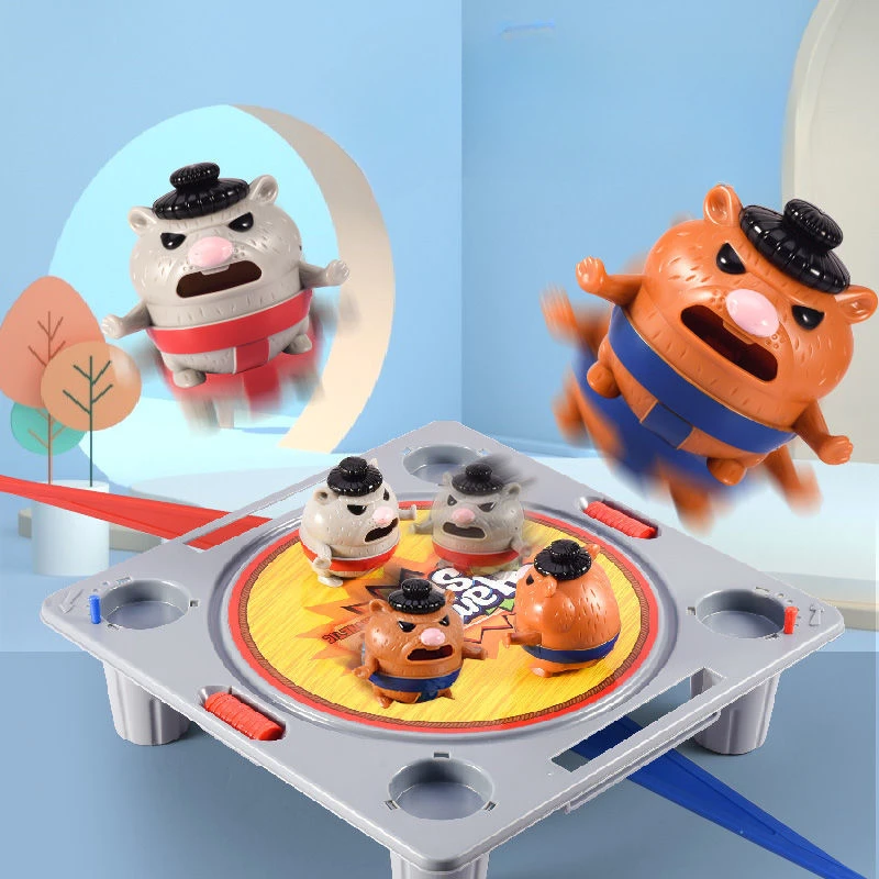 Novo divertido jogo de mesa de luta de hamster criativo pai-filho competição de luta interativa contra brinquedos educativos