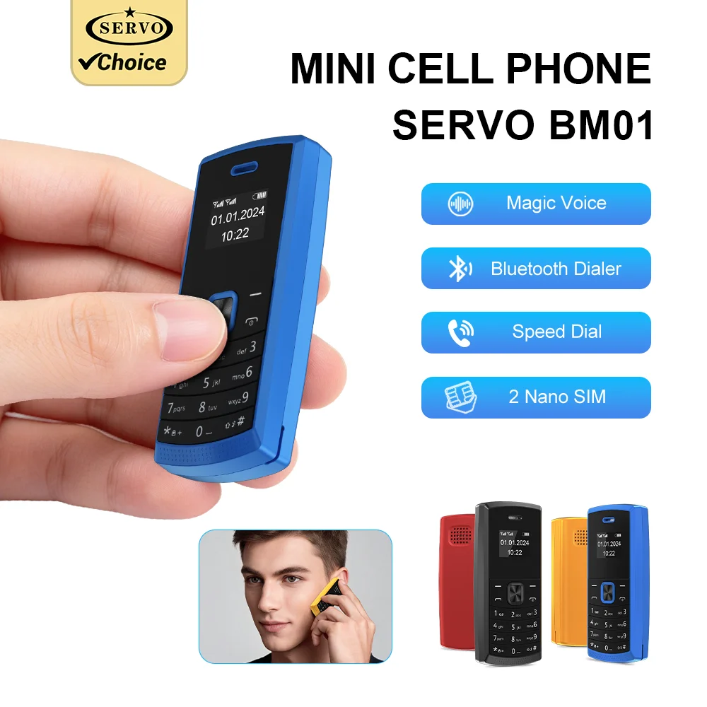 SERVO BM01 Mini Pocket Feature Phone 0.66