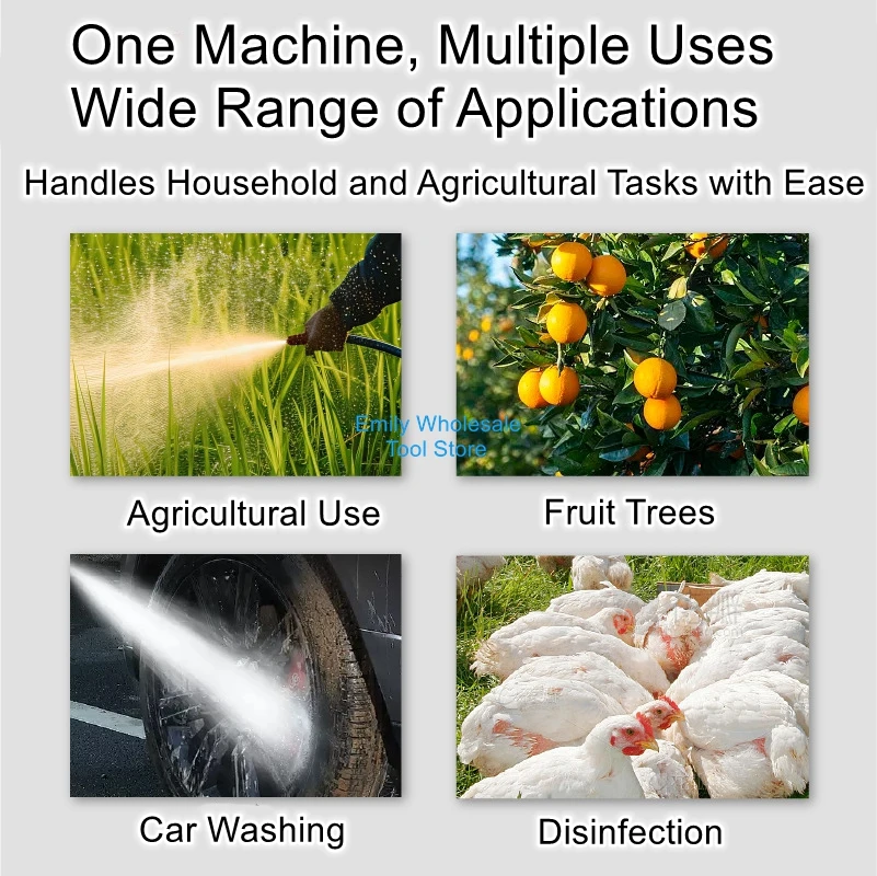 48V-72V Ultra-High Voltage Variable Frequency Electric Sprayer with  and Remote Control for Agricultural Use