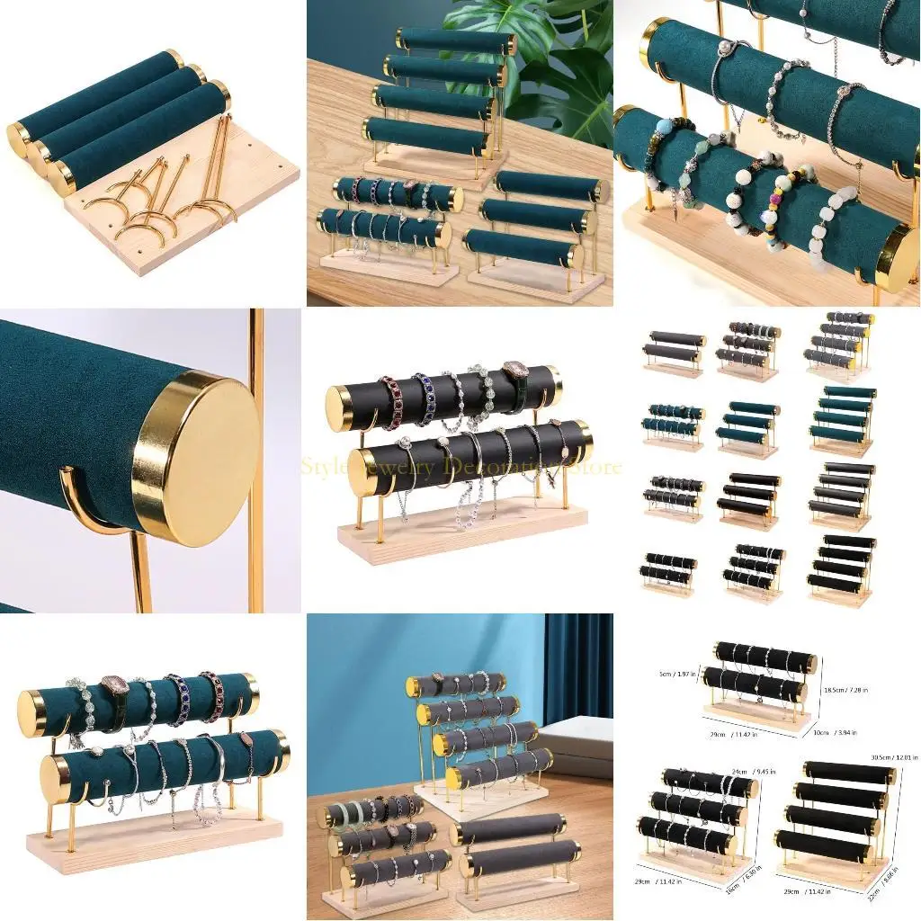 

D46E Elegant Bracelet Display Stand Jewelry with Base Wristwear Holder