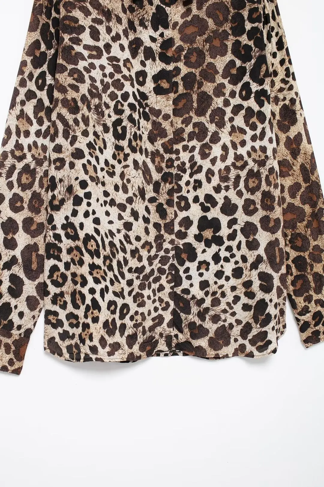 Tangada Women Leopard Print Loose Shirt Long Sleeve 2024 Fashion Female Blouse Tops 3h0597