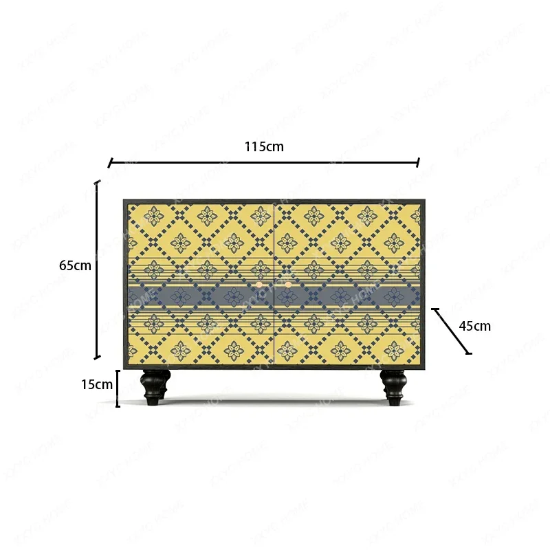 DV   art solid wood dining side cabinet decorative storage cabinet integrated storage cabinet