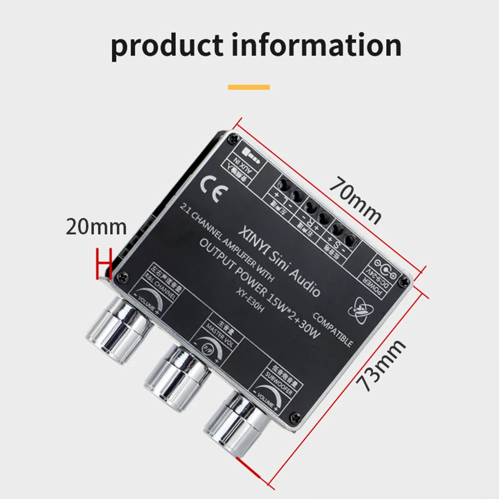 Amplifier Board Power Home Music Module Subwoofer Amplifier Board for Home Theater Bluetooth-Compatible 5.1