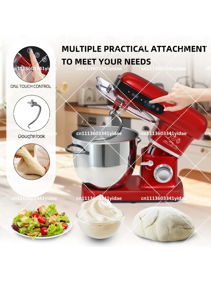 2200W 10L Commercial Dough Mixer Stand Mixer for Bakery Kitchen Mixing
