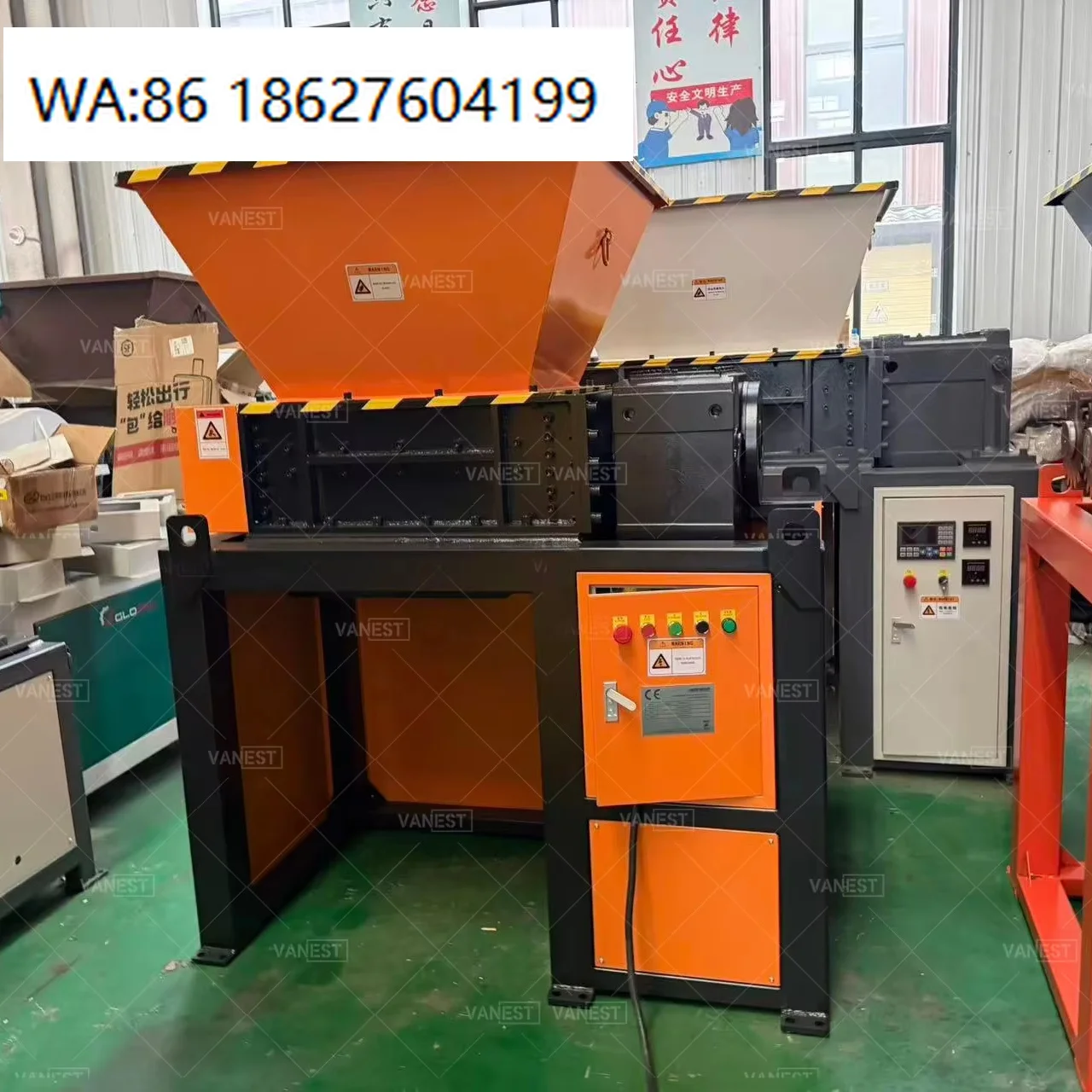 Trusted Manufacturer Small Cable Pre-shredder, copper aluminum scrap hard plastic waste stable processing equipment