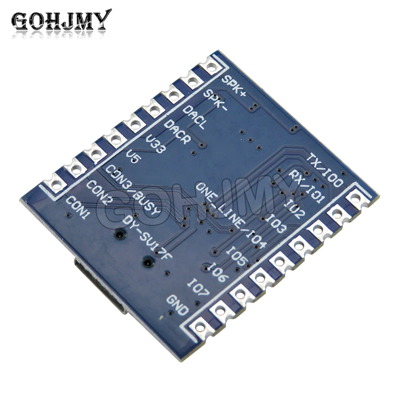 Voice playback module IO triggered serial port control USB download flash voice module DY-SV17F