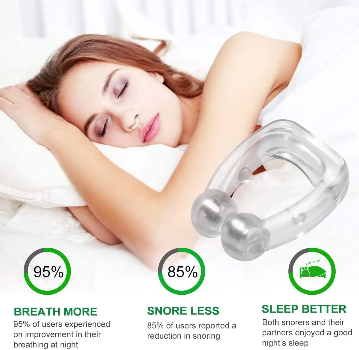 Snore Stop ring With Case Anti snoring device Magnetic  nose vents Anti Snore Nose Clip Night Sleeping Apnea Guard fast shipping