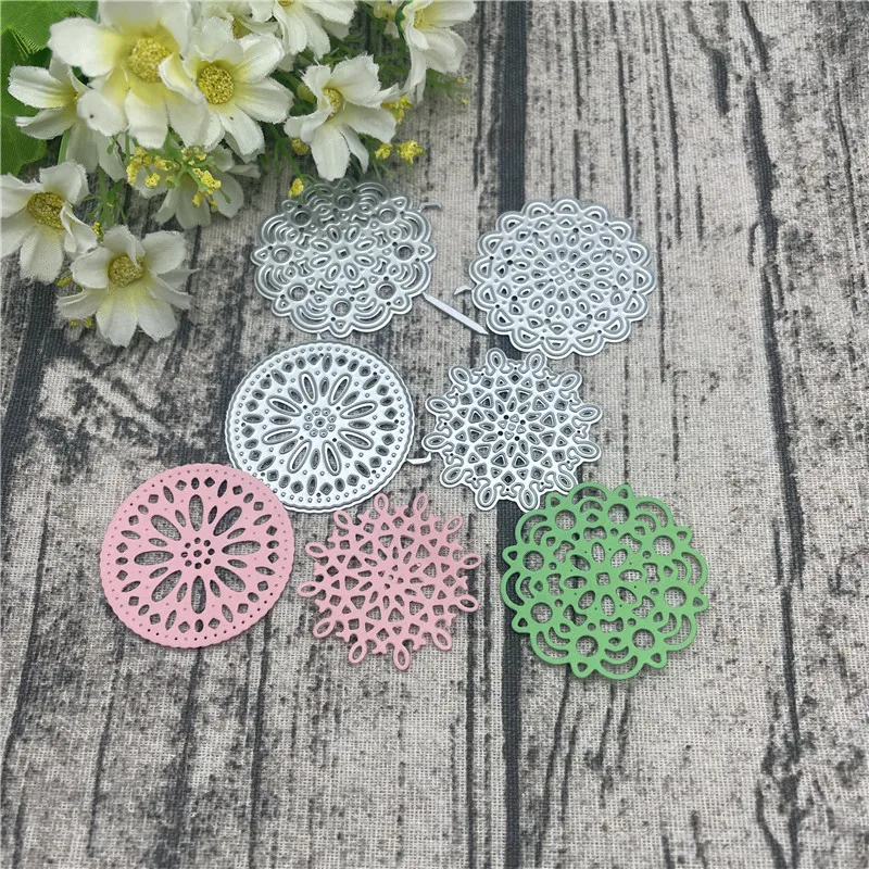 Flowers background Frame Craft Metal Cutting Dies For DIY Scrapbooking Album Embossing Paper Cards Decorative Crafts