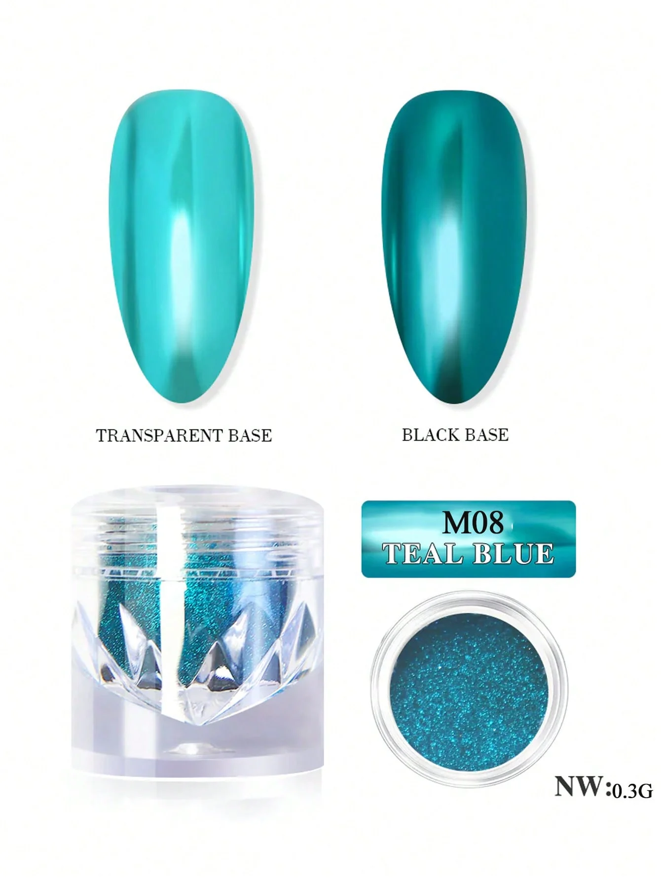 28 قطعة/المجموعة/مجموعة بودرة أظافر كروم مرآة سحرية/ديكور لامع لامع/لوحة مانيكير معدنية مطوية من التيتانيوم/مجموعة #5