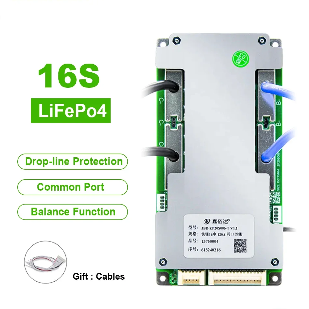 JBD BMS 16S 17S 20S 24S 30A 40A 50A 60A 80A 100A 120A 150A Lithium-Batterie Schutz Bord Li-Ion LiFePo4 48V 60V 72V Balance