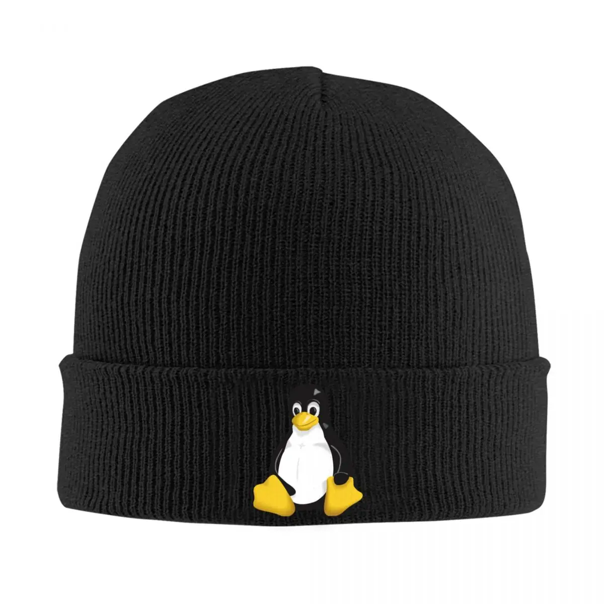 Logo Linux Knitted Hats Bonnets Skullies Beanies Warm Ski Cap Beanie Hat