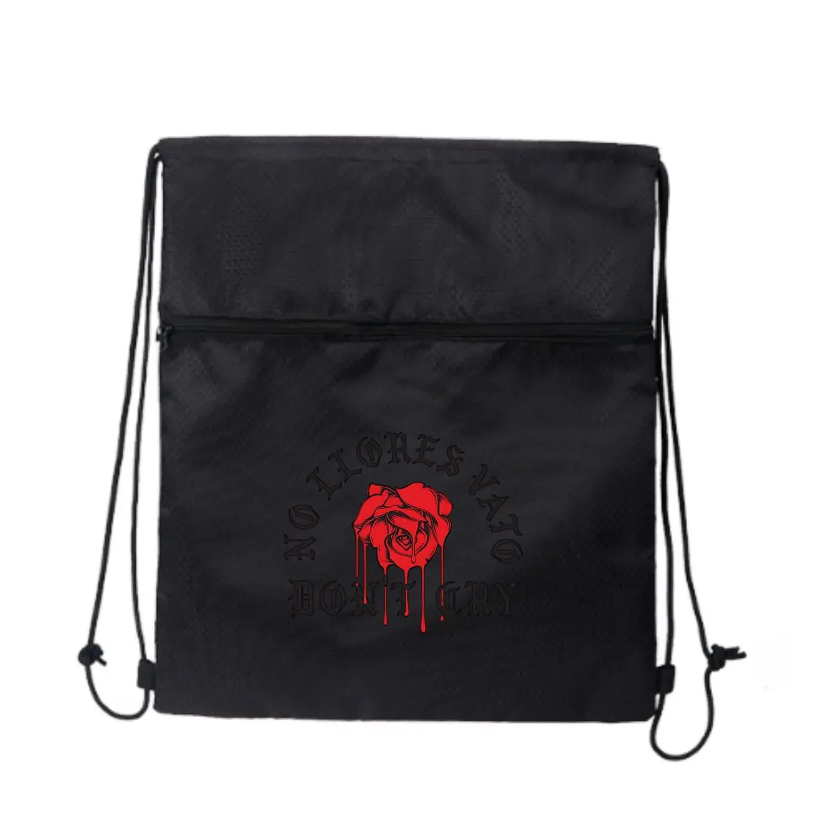 

No Llores Vato Смелые фразы, латино Дух и привлекательность Хлопковый холст Рюкзак на шнурке Сумка Спортивный рюкзак
