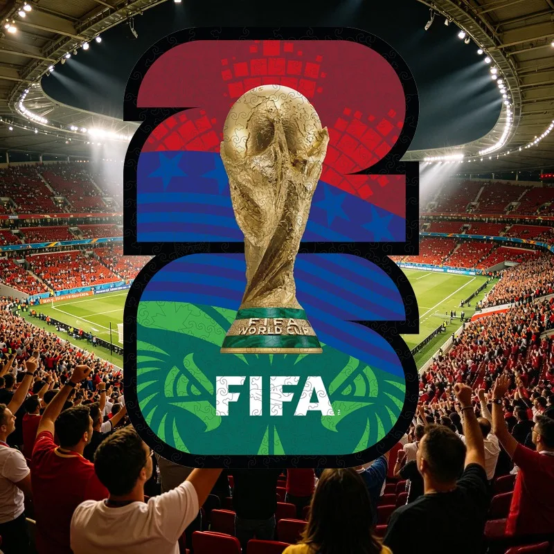 

Высококачественные деревянные пазлы FIFA World Cup для взрослых, версия в подарочной коробке, уникальной формы, развивающая головоломка для тренировки мозга, идеальный подарок на праздник