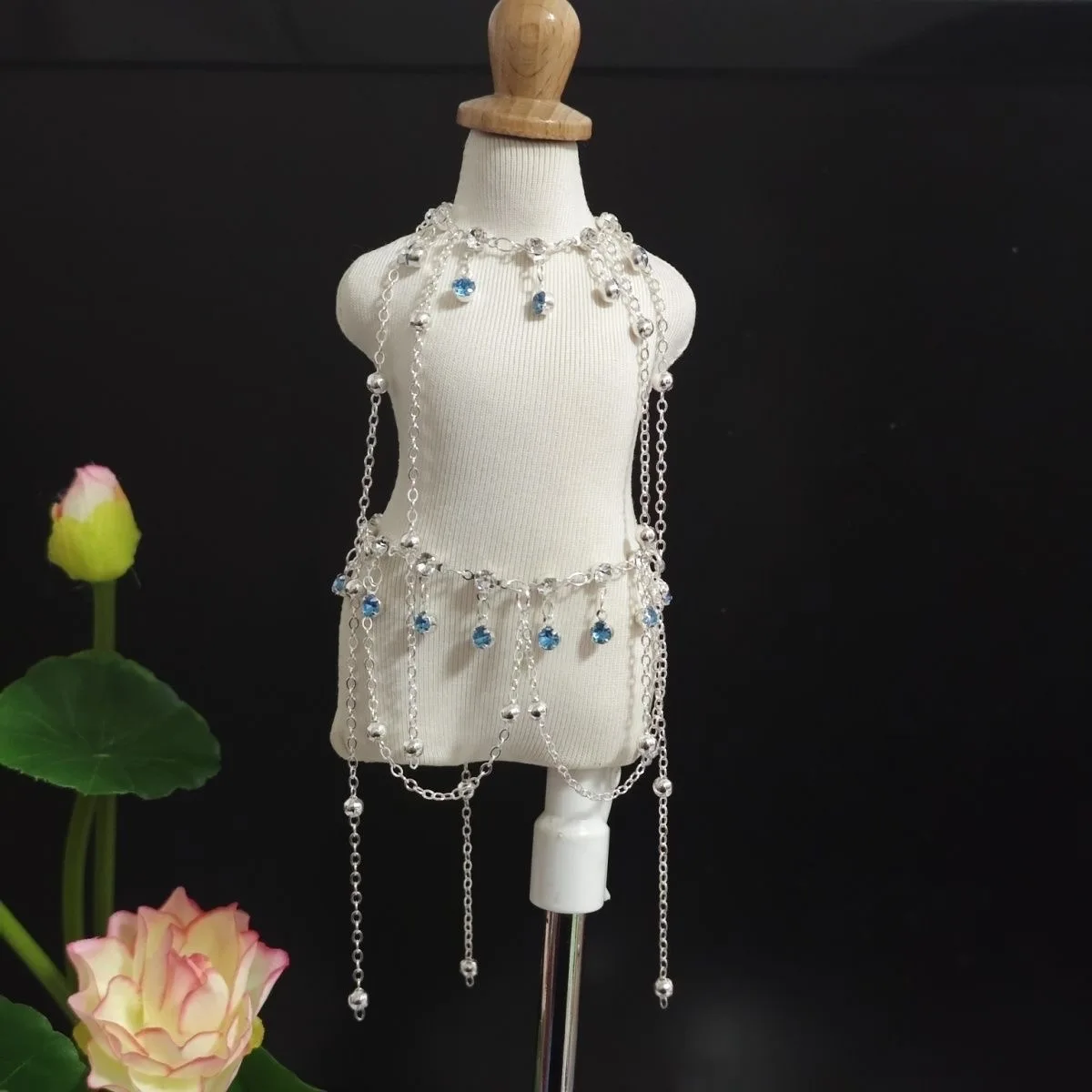 

Doll accessories 1/3, 1/4, 1/6 BJD waist chain necklace set jewelry