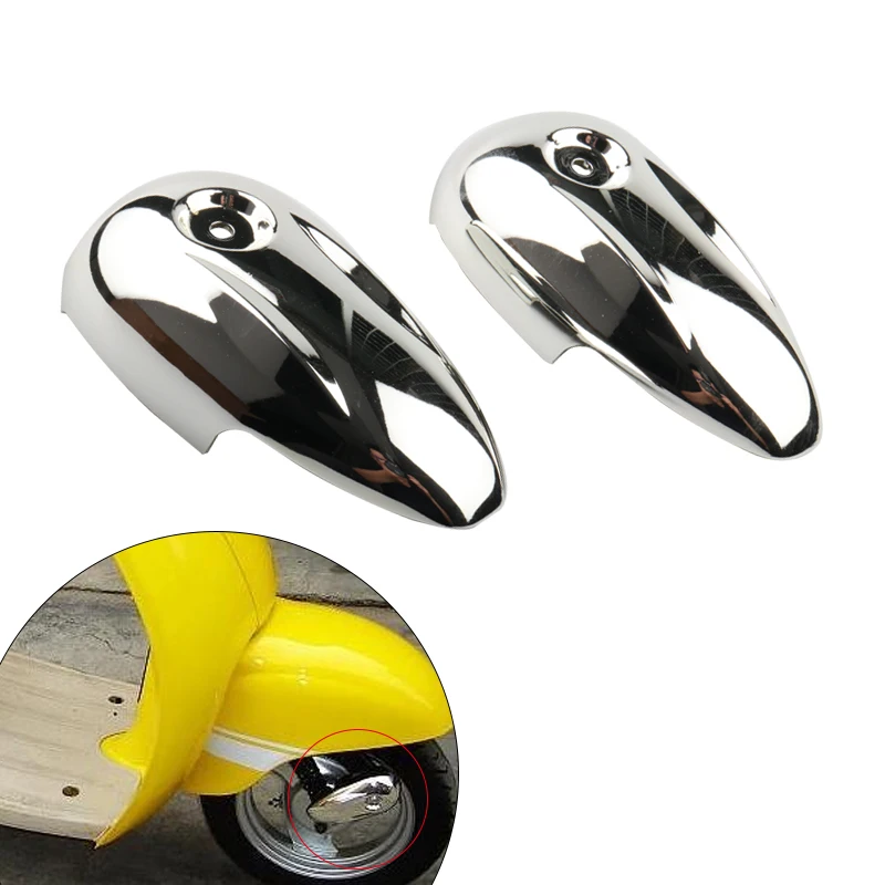 For JOG 50  VINO 5AU Motorcycle Scooter Front Shock Absorber Chrome Decorative Cover Front Fock Protector Cover