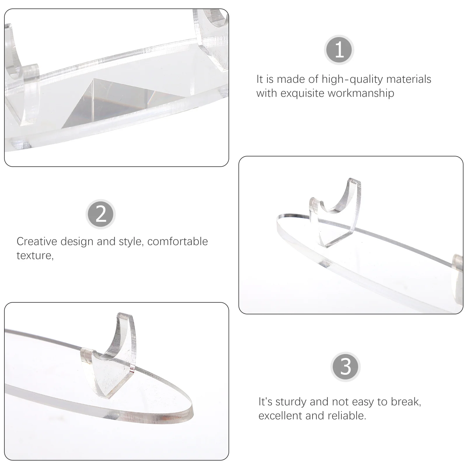 

Acrylic Pen Holder Pencil Work Desk Wand Display Lip Liner Ink Stand Eyebrow Holders