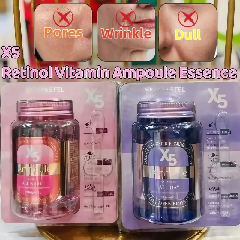 

X5 Retinol Vitamin Collagen Moisturizing Brightening Skin Softening Skin Anti-Aging Essence 250ml Facial Treatment