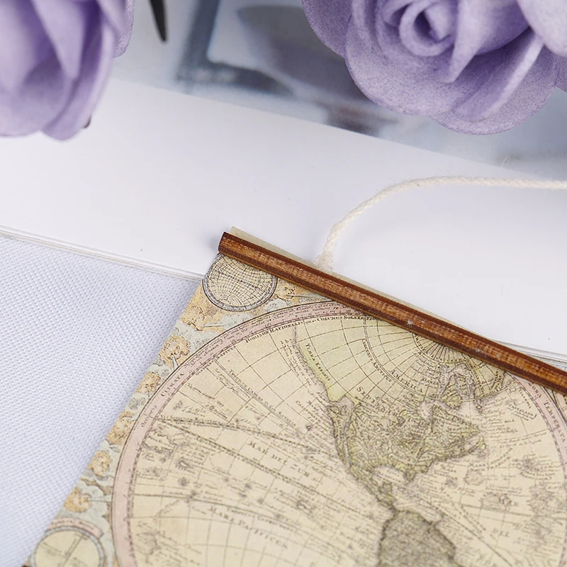 Mini mapa del mundo, muebles de simulación, modelo de juguete para decoración de casa de muñecas, accesorios en miniatura, venta al por mayor, 1/12
